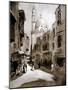 Old Street in Sunlight, Cairo, Egypt, 1928-Louis Cabanes-Mounted Giclee Print