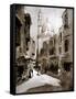 Old Street in Sunlight, Cairo, Egypt, 1928-Louis Cabanes-Framed Stretched Canvas