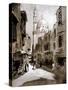 Old Street in Sunlight, Cairo, Egypt, 1928-Louis Cabanes-Stretched Canvas