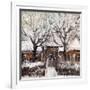 Old Street In Vitebsk In The Winter-balaikin2009-Framed Art Print