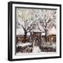 Old Street In Vitebsk In The Winter-balaikin2009-Framed Art Print