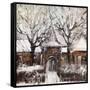 Old Street In Vitebsk In The Winter-balaikin2009-Framed Stretched Canvas