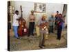 Old Street Musicians, Trinidad, Cuba, Caribbean, Central America-Bruno Morandi-Stretched Canvas