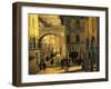 Old Street of Brescia-Angelo Inganni-Framed Giclee Print