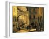 Old Street of Brescia-Angelo Inganni-Framed Giclee Print