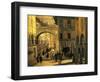 Old Street of Brescia-Angelo Inganni-Framed Giclee Print