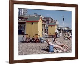 Old Style Bathing Suits in Brighton, 1968-Library-Framed Photographic Print