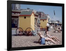 Old Style Bathing Suits in Brighton, 1968-Library-Framed Photographic Print