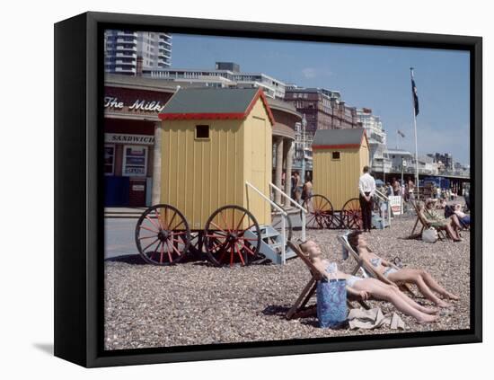 Old Style Bathing Suits in Brighton, 1968-Library-Framed Stretched Canvas