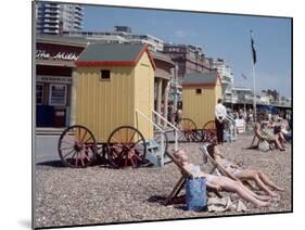 Old Style Bathing Suits in Brighton, 1968-Library-Mounted Photographic Print