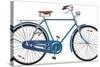 Old Style Retro Bicycle-Leks-Stretched Canvas