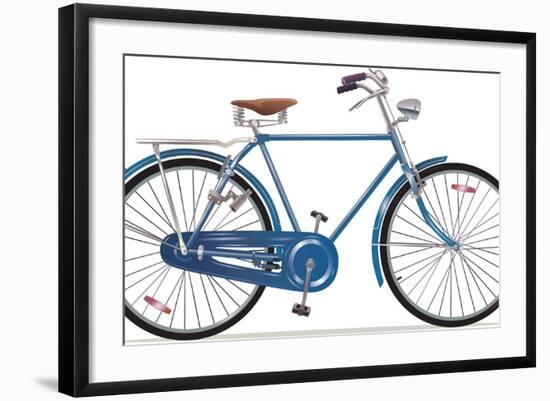 Old Style Retro Bicycle-Leks-Framed Art Print