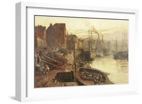 Old Sunderland, 1885-Thomas Marie Madawaska Hemy-Framed Giclee Print