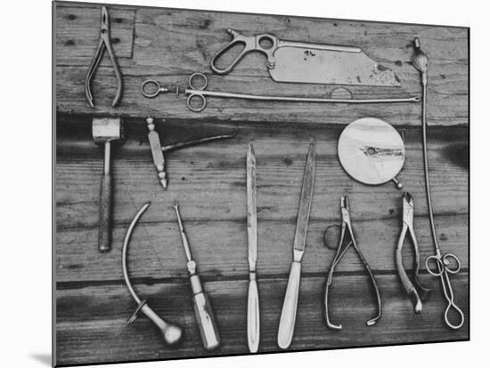 Old Surgical Instruments on Board the Uss Constitution-Yale Joel-Mounted Photographic Print