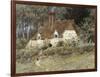 Old Surrey Cottage-Helen Allingham-Framed Giclee Print