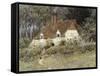 Old Surrey Cottage-Helen Allingham-Framed Stretched Canvas