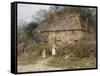 Old Surrey Cottage-Helen Allingham-Framed Stretched Canvas