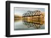 Old Swinging Train Bridge-Scruggelgreen-Framed Photographic Print