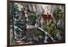 Old Swiss Mill, 1872-Currier & Ives-Framed Giclee Print