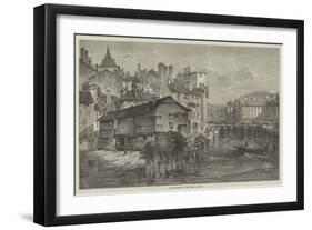 Old Tanneries on the Rhone, Geneva-null-Framed Giclee Print