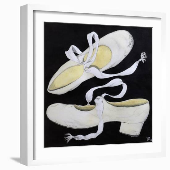 Old Tap Dancing Shoes, 1992-Carolyn Hubbard-Ford-Framed Giclee Print