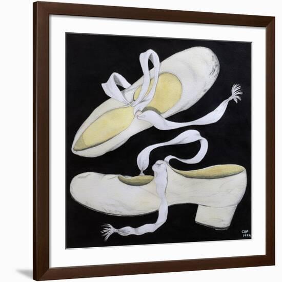 Old Tap Dancing Shoes, 1992-Carolyn Hubbard-Ford-Framed Giclee Print