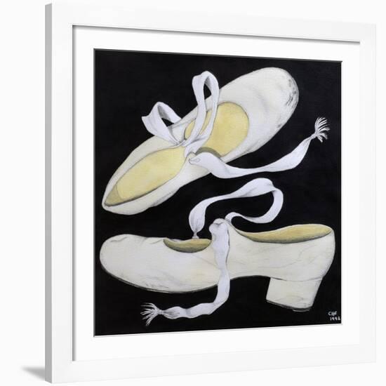 Old Tap Dancing Shoes, 1992-Carolyn Hubbard-Ford-Framed Giclee Print