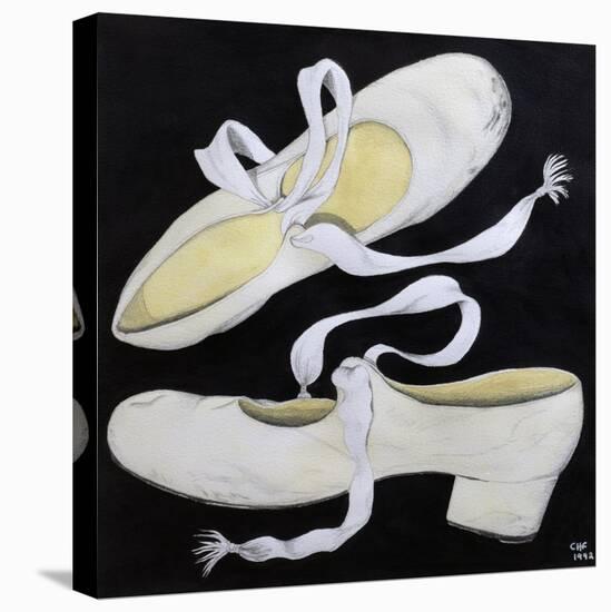 Old Tap Dancing Shoes, 1992-Carolyn Hubbard-Ford-Stretched Canvas