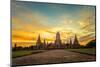 Old Temple Wat Chaiwatthanaram in Ayutthaya,Thailand-SantiPhotoSS-Mounted Photographic Print