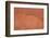 Old Terracotta Painted Stucco Wall with Cracked Plaster. Backgro-wrangel-Framed Photographic Print