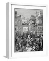 Old Testament. Book of Esther. the Triumph of Mordecai. Drawing by Hotelin, by Dore-null-Framed Giclee Print