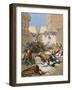 Old Testament. People Devoured by Lions in Samaria-Gustave Dore-Framed Giclee Print