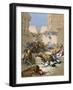 Old Testament. People Devoured by Lions in Samaria-Gustave Dore-Framed Giclee Print