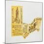 Old ticket of Empire State Builidng, 1 ticked torn up-Jennifer Abbott-Mounted Giclee Print