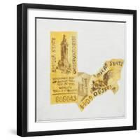 Old ticket of Empire State Builidng, 1 ticked torn up-Jennifer Abbott-Framed Giclee Print