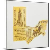 Old ticket of Empire State Builidng, 1 ticked torn up-Jennifer Abbott-Mounted Giclee Print