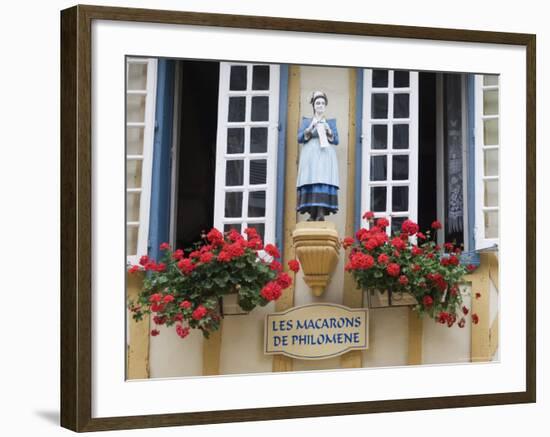 Old Timber Framed Building in Quimper, Southern Finistere, Brittany, France-Amanda Hall-Framed Photographic Print