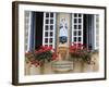 Old Timber Framed Building in Quimper, Southern Finistere, Brittany, France-Amanda Hall-Framed Photographic Print
