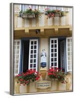 Old Timber Framed Building in Quimper, Southern Finistere, Brittany, France-Amanda Hall-Framed Photographic Print