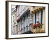 Old Timber Framed Buildings in Quimper, Southern Finistere, Brittany, France-Amanda Hall-Framed Photographic Print
