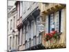 Old Timber Framed Buildings in Quimper, Southern Finistere, Brittany, France-Amanda Hall-Mounted Photographic Print