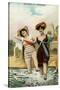 Old Time Bathing Beauties, Coronado, California-null-Stretched Canvas