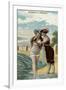 Old Time Bathing Beauties, Coronado, California-null-Framed Art Print