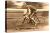 Old Time Bicycle Racer-null-Stretched Canvas