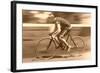 Old Time Bicycle Racer-null-Framed Art Print