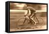 Old Time Bicycle Racer-null-Framed Stretched Canvas