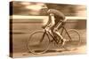 Old Time Bicycle Racer-null-Stretched Canvas