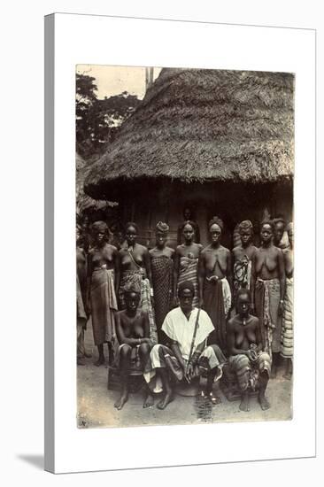 Old Time Chief, Upper Mendi, Sierra Leone, c.1920-null-Stretched Canvas