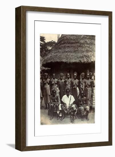 Old Time Chief, Upper Mendi, Sierra Leone, c.1920-null-Framed Giclee Print