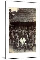 Old Time Chief, Upper Mendi, Sierra Leone, c.1920-null-Mounted Giclee Print